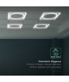 Dalle LED 60x60 Octagon Borderline, 72W - 6500K, Double driver Lifud, sans scintillement