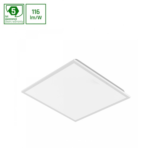 Dalle LED ALGINE 60x60, 40W - Rétroéclairée, IP40, bord blanc, dimmable DALI