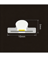 5m 9W/m Bleu Slim COB strip - 230V, IP67 étanche, 296 LED, sécable tous les 10cm