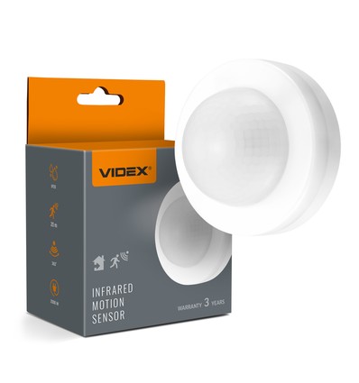 Détecteur de mouvement et de lumière PIR 2000W - Blanc, encastrable