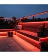 5m 9W/m Rouge Slim COB strip - 230V, IP67 étanche, 296 LED, sécable tous les 10cm