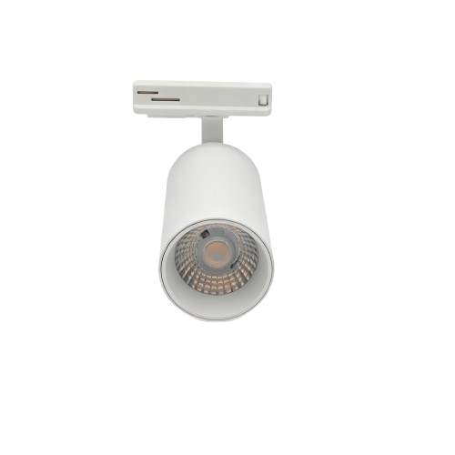 Spot sur rail 10W monophasé RA95 - Blanc, 1F2W