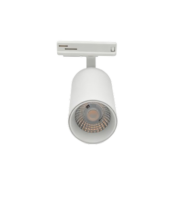 Spot sur rail 10W monophasé RA95 - Blanc, 1F2W