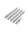 Cadre pour panneau LED 60x60 - hauteur 62mm, kit de montage rapide sans vis, bord blanc