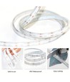 5m 13W/m RGB Dotless COB-LED strip - 24V DC, IP67, 576 LED par mètre