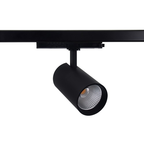 25-30W 3-faset CCT Triac skinnespot - RA98, Justerbar CCT & Watt, Sort