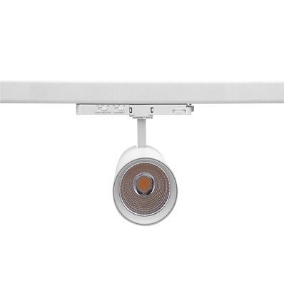 25-30W 3-faset CCT Triac skinnespot - RA98, Justerbar CCT & Watt, Hvid