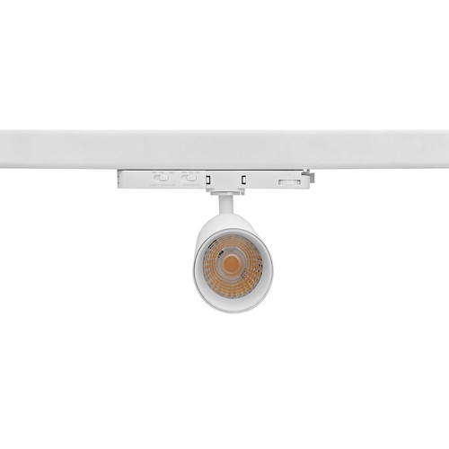 Spot sur rail triphasé 10-14W CCT Triac - RA93, CCT & Watt réglables, blanc