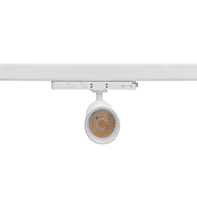 Spot sur rail triphasé 10-14W CCT Triac - RA93, CCT & Watt réglables, blanc
