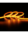 5m 9W/m Jaune Slim COB strip - 230V, IP67 étanche, 296 LED, sécable tous les 10cm