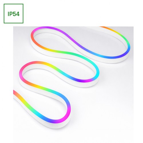 Kit Neon Flex RGB digital 5m 1W/m - USB 5V, 30 LED/m, IP54, avec télécommande