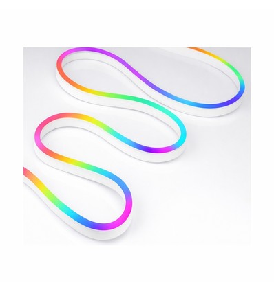 Kit Neon Flex RGB digital 5m 1W/m - USB 5V, 30 LED/m, IP54, avec télécommande