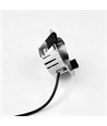Spot LED 7W RA96 CCT + DimToWarm pour isolation - Dimmable, Trou: Ø6,8 cm, Dim: Ø9,3 cm, acier brossé