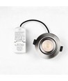 Spot LED 7W RA96 CCT + DimToWarm pour isolation - Dimmable, Trou: Ø6,8 cm, Dim: Ø9,3 cm, acier brossé