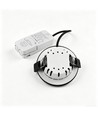Spot encastrable 7W RA96 CCT + DimToWarm - Dimmable, Perçage: Ø6,8 cm, Dim: Ø8,3 cm, noir