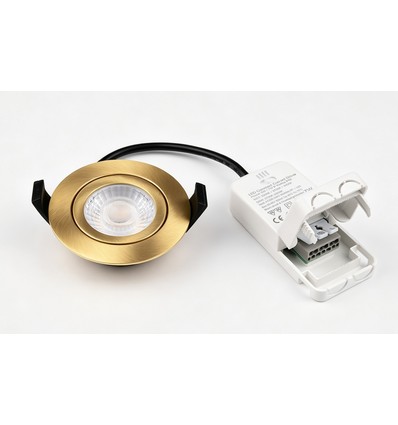 Spot encastrable 7W Ø8,3cm DimToWarm+CCT dimmable RA96 - Trou: Ø6,8 cm, Dim: Ø8,3 cm, Or