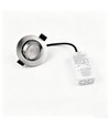 Spot encastrable 7W Ø8,3cm DimToWarm+CCT dimmable RA96 - Trou: Ø6,8 cm, Acier brossé