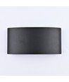 Lot de 6 appliques 6W CURVE - IP65, noir, haut/bas, extérieur, source incluse