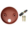 FYRON Bollard lampe de jardin, Coffee - E27, 61 cm, IP54 extérieur, borne