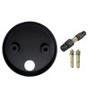 FYRON Bollard lampe de jardin, Noir - E27, 61 cm, IP54 extérieur, borne