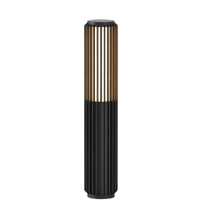 FYRON Bollard lampe de jardin, Noir - E27, 61 cm, IP54 extérieur, borne