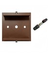 FYRON Bollard lampe de jardin, Coffee - E27, 61 cm, IP54 extérieur, borne