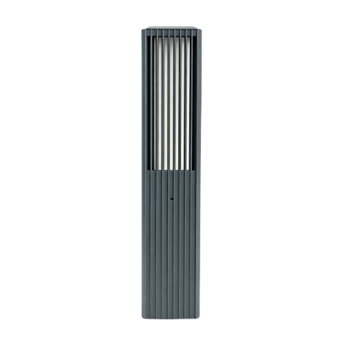 FYRON Bollard lampe de jardin, Gris - E27, 61 cm, IP54 extérieur, borne