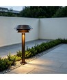 Borne de jardin laiton antique - E14, 60 cm, IP54 extérieur, sans ampoule