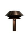 Borne de jardin laiton antique - E14, 60 cm, IP54 extérieur, sans ampoule