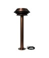 Borne de jardin laiton antique - E14, 60 cm, IP54 extérieur, sans ampoule