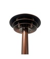 Borne de jardin laiton antique - E14, 60 cm, IP54 extérieur, sans ampoule