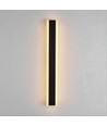 Applique 60cm - Noire, carrée, haut/bas, réglable, intérieur/extérieur, IP65, source incluse