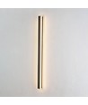 Applique murale 100cm - Noire, carrée, intérieur / extérieur, IP65, source lumineuse incl.