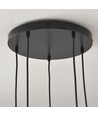 Suspension grappe ALTEA 5xE27 noir - Ø30, sans source lumineuse