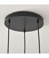 Suspension grappe ALTEA 3xE27 noir - Ø25, sans source lumineuse