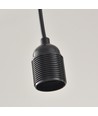 Suspension grappe ALTEA 3xE27 noir - Ø25, sans source lumineuse