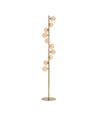 Lampadaire DENIA 10xG9 laiton/ambre - 160cm, verre ambré, sans source lumineuse
