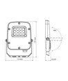 Projecteur LED 10W CCT - IP65, extérieur, lampe de travail