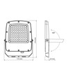 Projecteur LED 50W CCT - IP65, 3 couleurs de lumière, extérieur