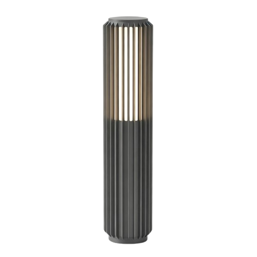 FYRON Bollard lampe de jardin, Gris - E27, 61 cm, IP54 extérieur, borne