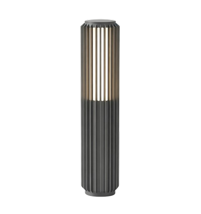 FYRON Bollard lampe de jardin, Gris - E27, 61 cm, IP54 extérieur, borne