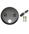 FYRON Bollard lampe de jardin, Gris - E27, 61 cm, IP54 extérieur, borne