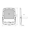 Projecteur LED 100W CCT - IP65, extérieur, lampe de travail