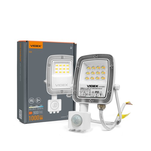 Projecteur LED 10W avec détecteur PIR - CCT, IP65, lampe de travail extérieur