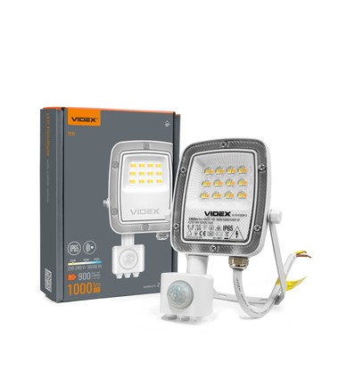 Projecteur LED 10W avec détecteur PIR - CCT, IP65, lampe de travail extérieur