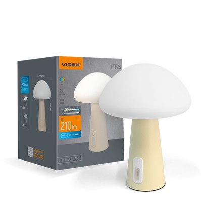 Lampe de table LED Mushroom rechargeable - RGB + 3000K, blanc froid, portable