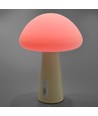 Lampe de table LED Mushroom rechargeable - RGB + 3000K, blanc froid, portable