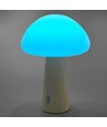Lampe de table LED Mushroom rechargeable - RGB + 3000K, blanc froid, portable