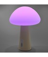 Lampe de table LED Mushroom rechargeable - RGB + 3000K, blanc froid, portable
