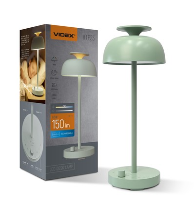 Lampe de bureau LED rechargeable avec bruit blanc - Blanc neutre + RGB, verte, source lumineuse incluse